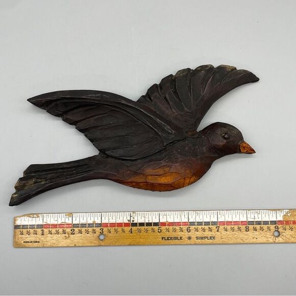 Vintage Polywood Bird Wall Decor Hanging - Picture 6 of 7